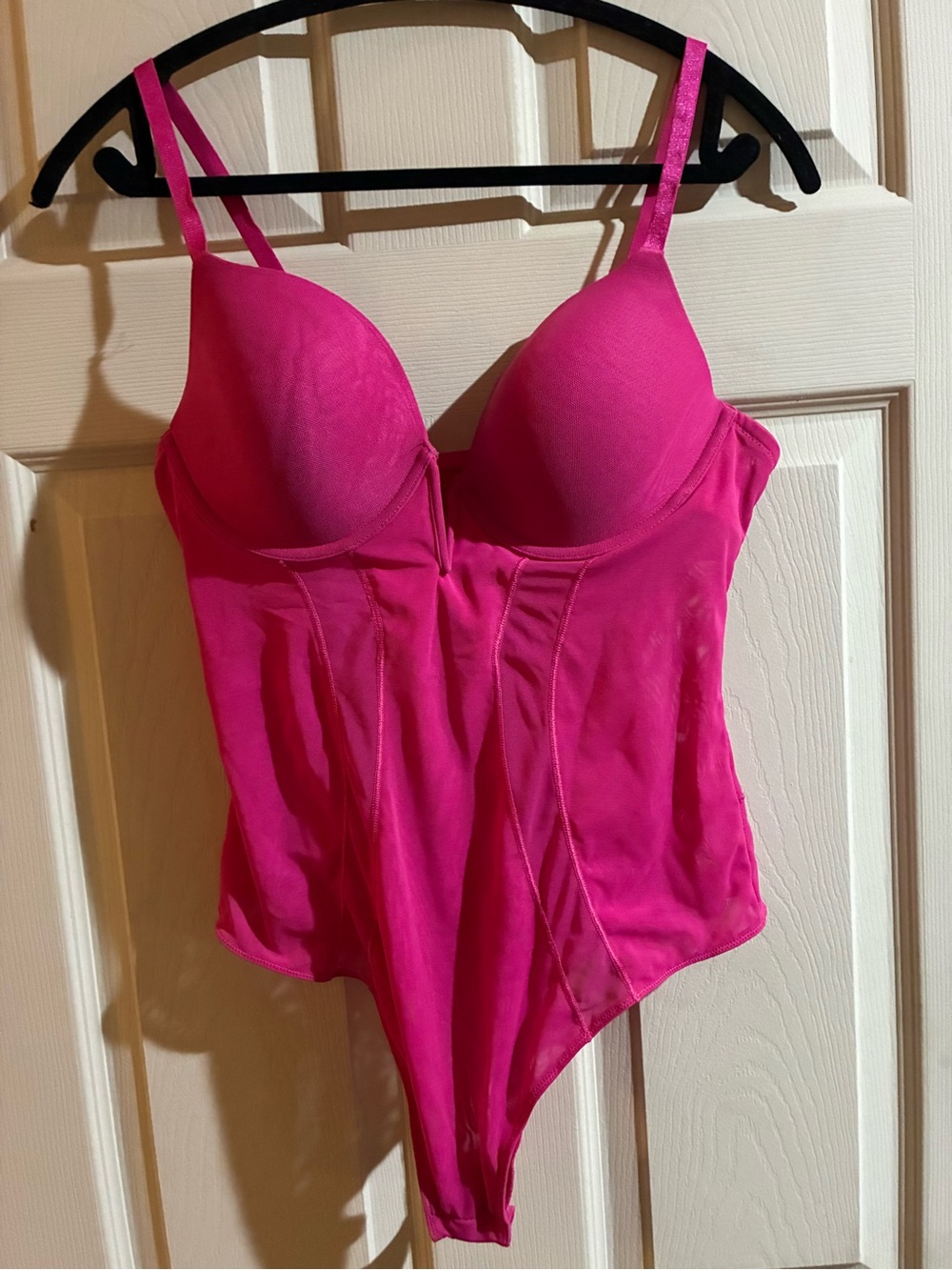 Women's Hot Pink Shapewear Bodysuit